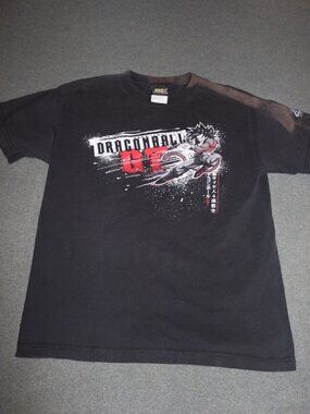 Dragon Ball GT T-shirt Mens Medium Black 2003 DBGT Super Saiyan 4 Bad Faded